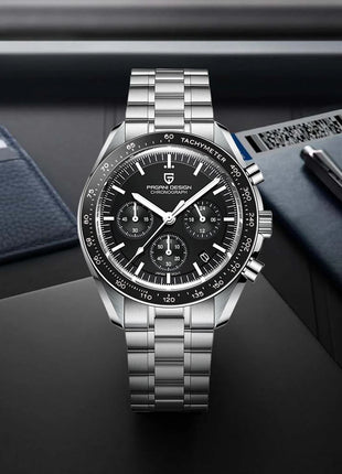 Nuovo Orologio da Uomo PAGANI DESIGN V6 Moon 2026, Orologio da Polso al Quarzo di Lusso, Cronografo Veloce, Vetro Zaffiro AR, Impermeabile, Luminoso, VK63, Regalo per Uomo