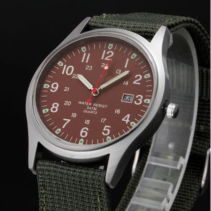 Ragazzi marca orologi economici uomo moda casual cinturino in nylon sport esercito regali data orologio da polso al quarzo fluorescente Relogio Masculino platinumshop