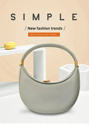 2025 Luxury Quality Half Moon Women's Shoulder Bag Crossbody Aesthetic Bags Women's Handbag Lock Catch Designer Underarm Bags PlatiNum