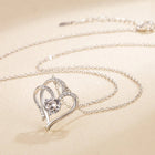 Collana in Argento 925 Scintillante per Donna e Uomo, Gioiello Raffinato per Matrimoni, Fidanzamenti, Feste, Regalo di San Valentino PlatiNum