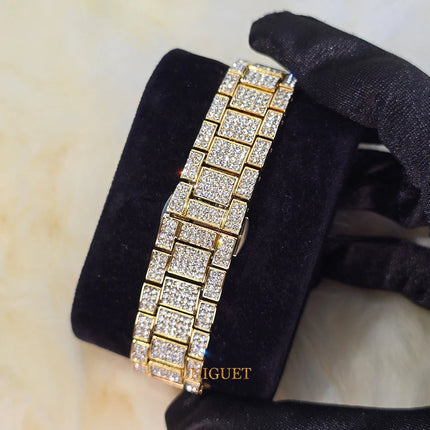 Orologio da Donna Elegante con Quadrante Piccolo Rosa, Orologio da Polso Mini con Diamanti Bling-Bling di Lusso per Abiti da Sera, Regalo per Lei platinumshop