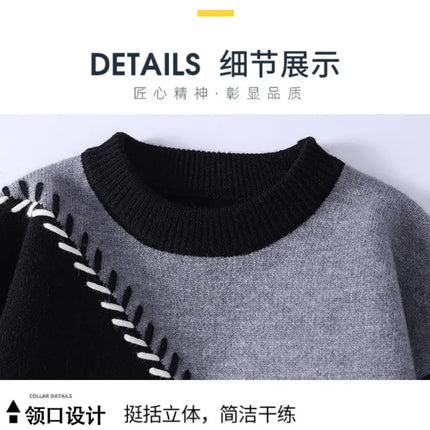 Sweaters men 2025 Winter Letter pattern thick sweater men Student youth sweaters autumn Men's wool pullovers full