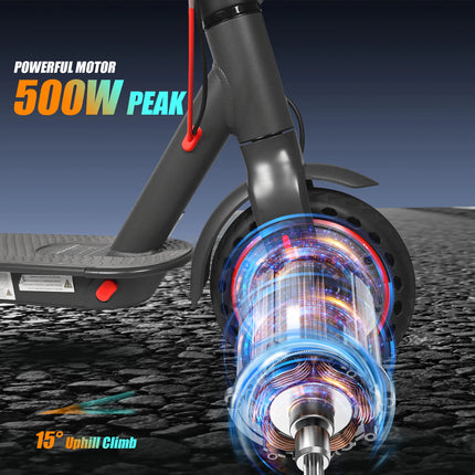 Monopattino Elettrico 365GO PRO AOVOPRO Nuovo Modello 2026 Potenziato 350W Super Potente Pieghevole con Doppio Freno, Velocità 31KM/H, Autonomia 5-28KM