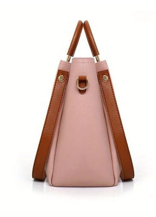 Set di 4 Borse da Donna in Pelle PU: Borsa a Tracolla, Borsa a Mano, Pochette e Portacarte