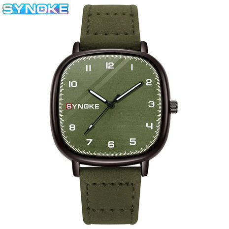 SYNOKE orologio al quarzo da uomo Fashion Simple Business Belt orologio al quarzo per uomo orologio da polso per studenti sport Non meccanico platinumshop