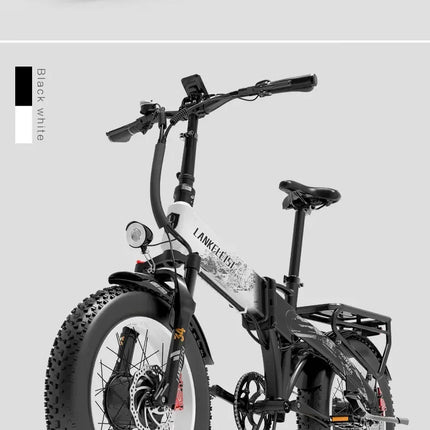 LANKELEISI X2000MAX E-Bicicletta per adulti 2000W 48V20AH City Ebicycle Pneumatico da 20 pollici Non pieghevole Strumento LCD Bicicletta elettrica