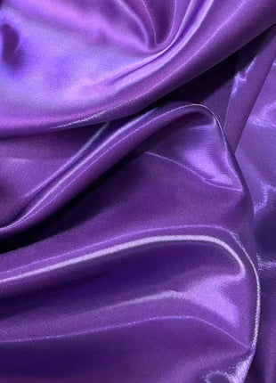 Tessuto Satinato Liquido Lucido di Lusso Riflettente Effetto Galassia per Abiti da Sposa e Design di Abiti alla Moda