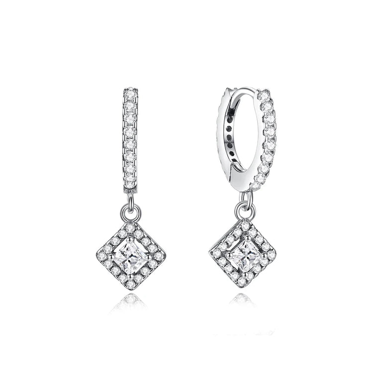 Orecchini Originali in Argento Sterling 925, Modello 2026, a Perno e a Cerchio con Cristalli, per Donna, in Oro Rosa, con Corona, Cuore, Infinito, Ape, Gioielli platinumshop