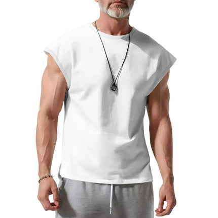 Amazon cross-border men's clothing summer new sleeveless t-shirt youth casual loose thin vest men PlatiNum