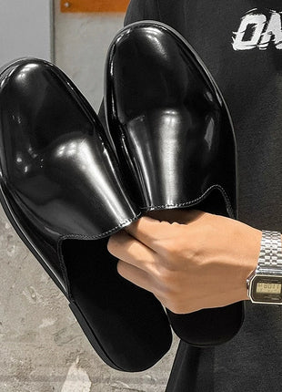Nuovi Mocassini da Uomo 2026, Scarpe Eleganti di Lusso in Pelle Verniciata, Antiscivolo, per Esterni, Estive, Fatti a Mano