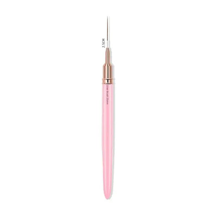 6 Size Nail Art Liner Brushes 5/7/9/11/20/25mm Painting Nail Art Brush Dotting Drawing Tool Long Lines Thin Details Manicure Pen