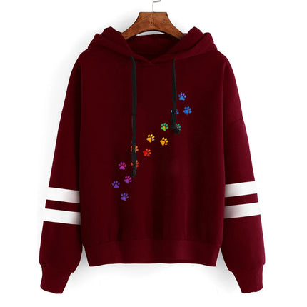 Fashion Autumn And Winter Cat Print Hoodie Sweater Men And Women Pullover Casual Top