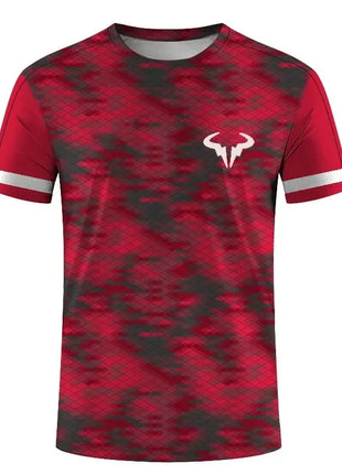 Série de badminton et de tennis T-shirt col rond à manches courtes pour sports extrêmes en plein air homme et femme imprimé 3D