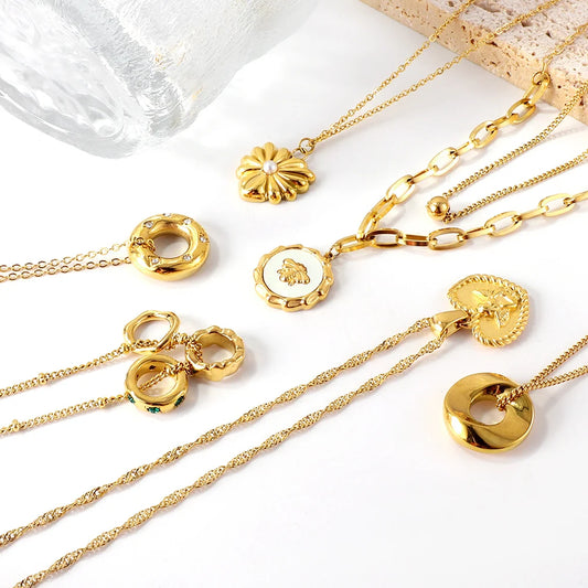 LUXUKISSKIDS Hamam Chunky collana Luxury Trendy Eyes ciondolo ciondoli a mano di sales collari con strass a cuore estetica y2k Choker