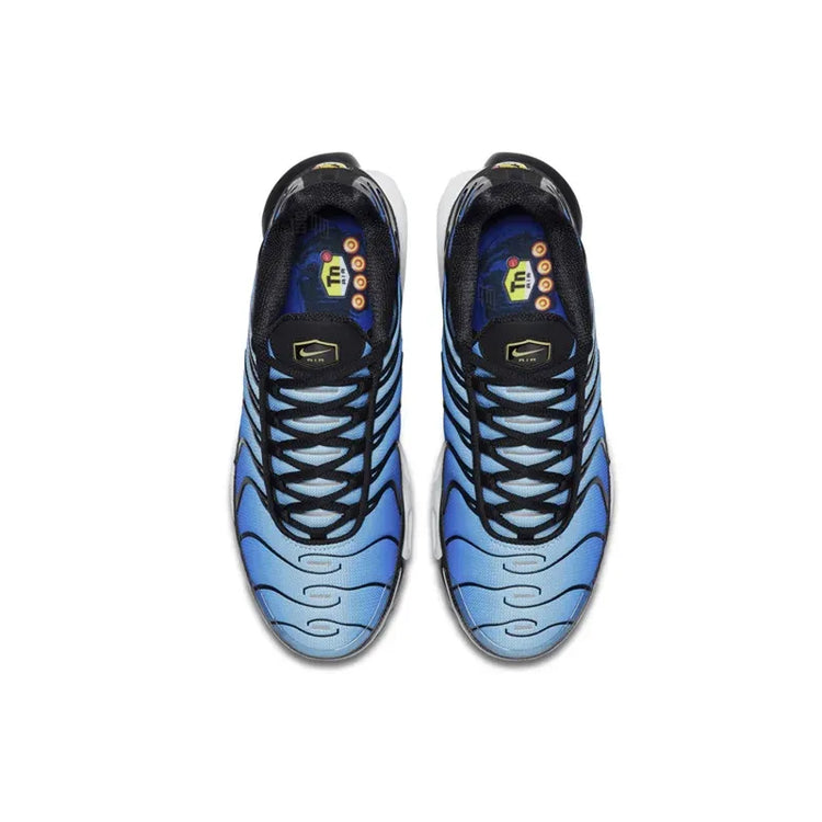 Nike Air Max Plus TN Men's Black Hyper Blue Gradient Fashion Classic Air Cushion Daily Jogging Commute Sneakers BQ4629-003
