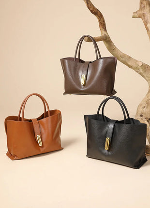 Borsa a Tracolla Grande Capacità da Donna, Nuova Borsa a Mano da Donna di Alta Qualità con Texture, Borsa Grande da Ragazza, Nuova Borsa Versatile da Pendolare con Lettere, Borsa a Tracolla Singola alla Moda, Borsa a Spalla