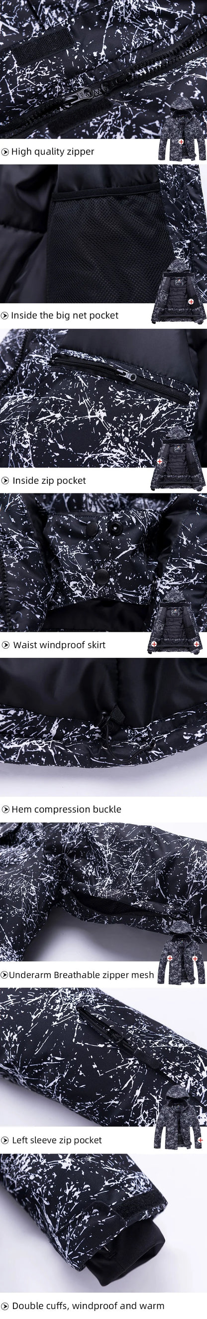 Cheaper, Children's Snow Suit, Snowboard Clothing Sets, Outdoor Wear, Ski Coat and Strap Pant, Kids Costumes, Boy‘s and Girl's