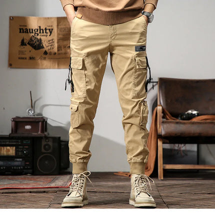 6 Pockets Joggers Cargo Pants Men Black Khaki Pants Men Slim Military Tactical Brown Work Trousers For Men Safari streetwear