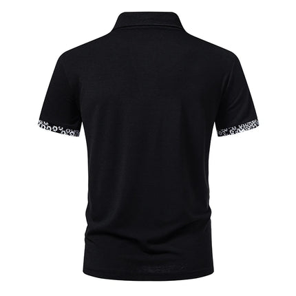 Men's Summer Short Sleeve Polo Shirt, Lapel Collar T-shirt, Solid Color, Sports T-shirt T15