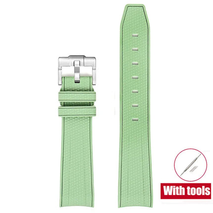 Cinturino in gomma per Swatch X Omega Joint MoonSwatch Cinturino sportivo impermeabile da 20 mm Cinturino con estremità curva in silicone per uomo donna platinumshop