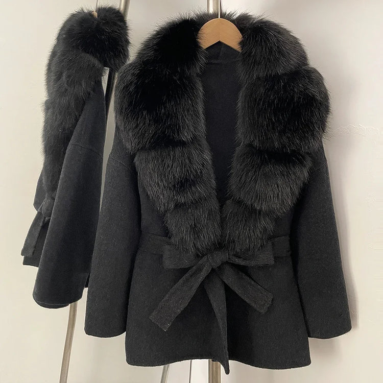 Fur Coat Eco-friendly Winter Clothes Woman Jacket with Fur Korean Reviews Many Clothes Outer Coat Ladies Outerwears Faux Fur