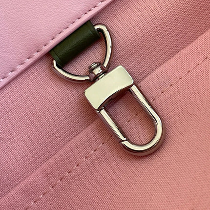 Borsa Mini Tote in Pelle Rosa Geometrica Pieghevole, Borsa di Lusso Multiuso