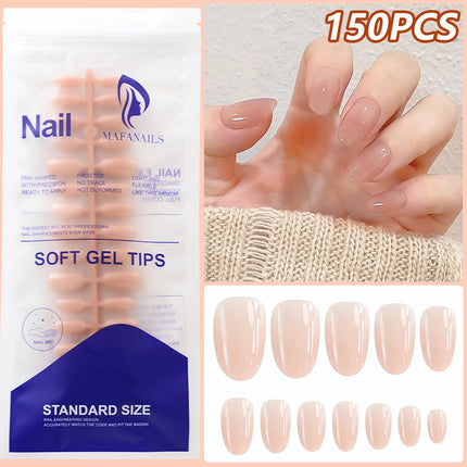 120Pcs Short Square Pink French Full‑Cover Toe Nail Tips White Edge Soft Gel Press‑On Toenails