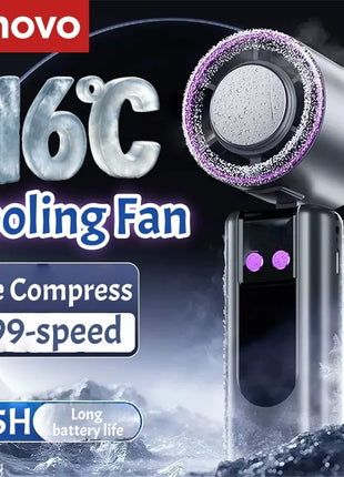 Ventilatore Portatile USB a 199 Velocità con Display Digitale, Grande Turbina Eolica, Mini Ventilatore Rinfrescante