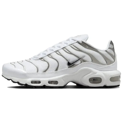 Nike Air Max Plus TN White Silver Women Retro Air Cushion Breathable Comfortable Running Shoes Trainers HJ9743-100