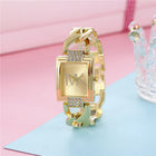 UTHAI Orologio da donna con diamanti quadrati intarsiati quadrati leggeri Orologi al quarzo moda di lusso Orologio da polso da donna con cinturino in metallo Orologio da ragazza platinumshop