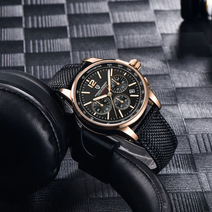 Orologio al Quarzo da Uomo Pagani Design VK63, 41MM, Vetro Zaffiro, Impermeabile 10 Bar, Sportivo, Reloj Hombre