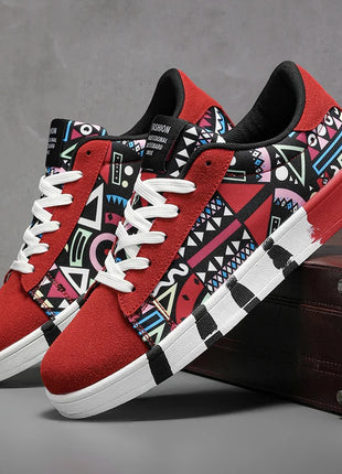 Nuove Scarpe Estive alla Moda per Uomo, Sneakers Sportive Antiscivolo da Passeggio, Scarpe Casual in Tela con Motivi, Zapatos Maschili
