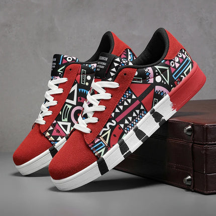 Nuove Scarpe Estive alla Moda per Uomo, Sneakers Sportive Antiscivolo da Passeggio, Scarpe Casual in Tela con Motivi, Zapatos Maschili