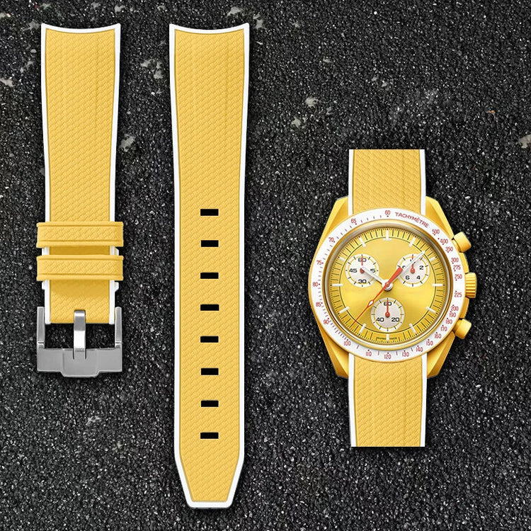 Per Omega Swatch 20mm Curva cinturino per orologio Speedmaster MoonSwatch Planet Snoopy cinturino cinturino a sgancio rapido braccialetto in gomma platinumshop