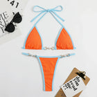 Set bikini sexy in due pezzi Set bikini con stampa casuale da donna Costume da bagno push-up Costume da bagno sandbeach platinumshop