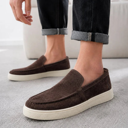 Scarpe casual da uomo estive, comode, con plateau, mocassini di design, traspiranti, slip-on, scarpe da ufficio piatte da uomo
