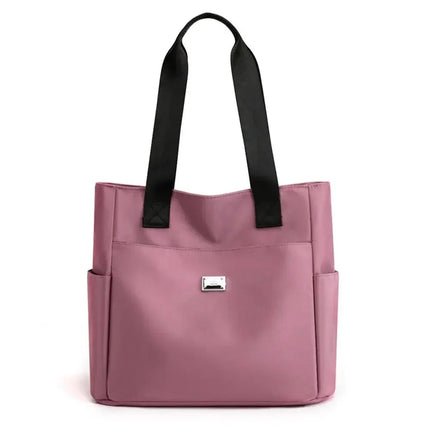 High Quality Large Capacity Handbag Tote Bags Lightweight Waterproof Nylon Shoulder Bag For Work School And Travel Shoulder Bags PlatiNum