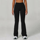Flared Leggings Women's Wide-leg Pants High Waisted Hip lifting Yoga Pants Quick Drying Running Exercise Fitness Bell bottoms PlatiNum