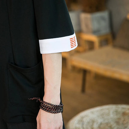 Nuova Camicia Giapponese da Samurai Ricamata in Cotone e Lino da Uomo, Vestibilità Ampia, Stile Retrò Tradizionale, Casual, Traspirante, Confortevole ed Elegante