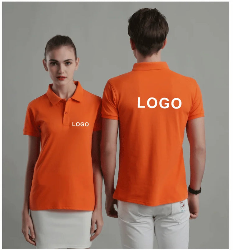 Polo casual estiva Polo personalizzata traspirante economica per società personale Polo da lavoro con ricamo con stampa logo personalizzato