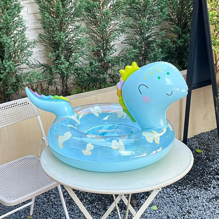Rooxin Dinosauro gonfiabile Anello per piscina Galleggiante per piscina Cerchio per piscina Sedile galleggiante per tubo