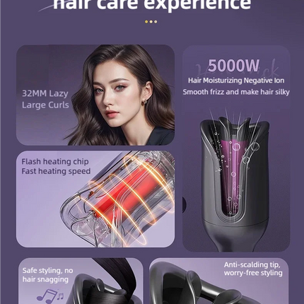 TINSOL 32MM Electric Rotary Curling Iron Automatic Hair Curler Negative Ion Air Rotating Curling Bar Professional Styling Tool
