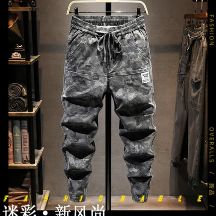 Camouflage Military Jogger Pants Men 2025 Pure Cotton Men's Spring Autumn Multi-pocket Function Cargo Pant Streetwear Trousers