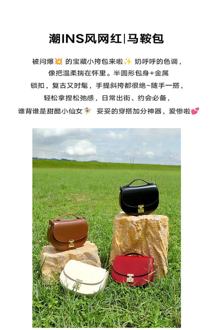 YANATARI Borsa da donna in vera pelle borsa a tracolla in pelle di vacchetta Minimalismo borse di lusso da donna borsa a tracolla da donna di alta qualità 2025