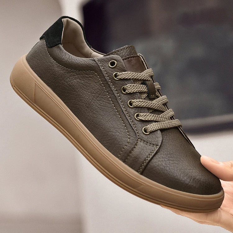 Fashion Brand Men Genuine Leather Shoes Comfortable Man Casual Shoes Outdoor Sports Sneakers Skateboard Footwear Tenis Masculino