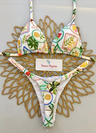 2026 Costume da bagno bikini da donna Costume da bagno sexy con lacci in tinta unita diviso da donna