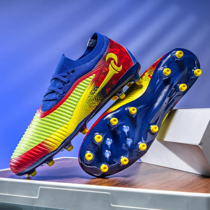 Nuovi Scarpini da Calcio per Uomo, Scarpe Sportive da Esterno per Ragazzi, Tacchetti Lunghi Antiscivolo Traspiranti, Scarpe da Calcio per Allenamento e Partite, Comode per Adulti