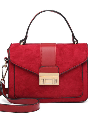 Elegante borsa da donna KONO in similpelle PVC, tracolla rimovibile, diverse modalità di trasporto, dimensioni compatte 22×8×15 cm, perfetta per tutti i giorni e per il lavoro.