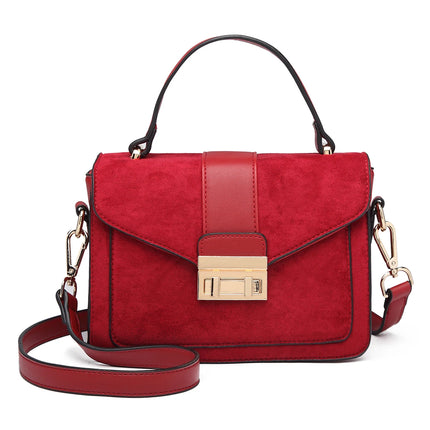Elegante borsa da donna KONO in similpelle PVC, tracolla rimovibile, diverse modalità di trasporto, dimensioni compatte 22×8×15 cm, perfetta per tutti i giorni e per il lavoro.