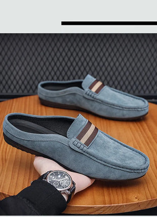 Mocassino 2026 ‌   Scarpe da uomo leggere estive, modello mocassino, slip-on traspiranti casual con mezza soletta, per uomo